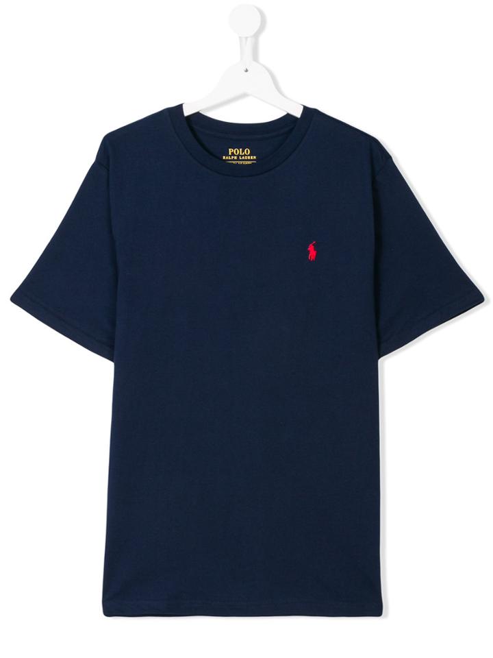 Ralph Lauren Kids Teen Embroidered Logo T-shirt - Blue