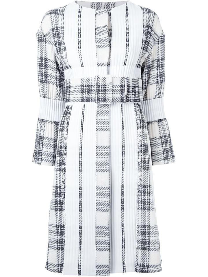 Taro Horiuchi Checked Ribbed Coat