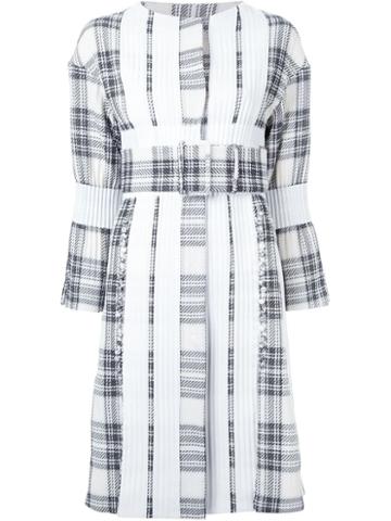 Taro Horiuchi Checked Ribbed Coat