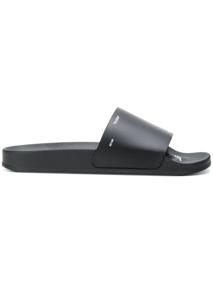 Off-white Logo Slides - Black