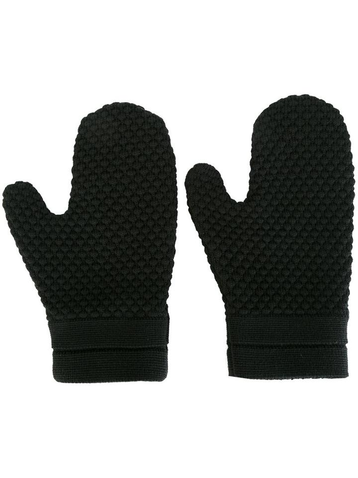 S.n.s. Herning 'final' Mittens, Men's, Size: Medium, Black, Merino/virgin Wool