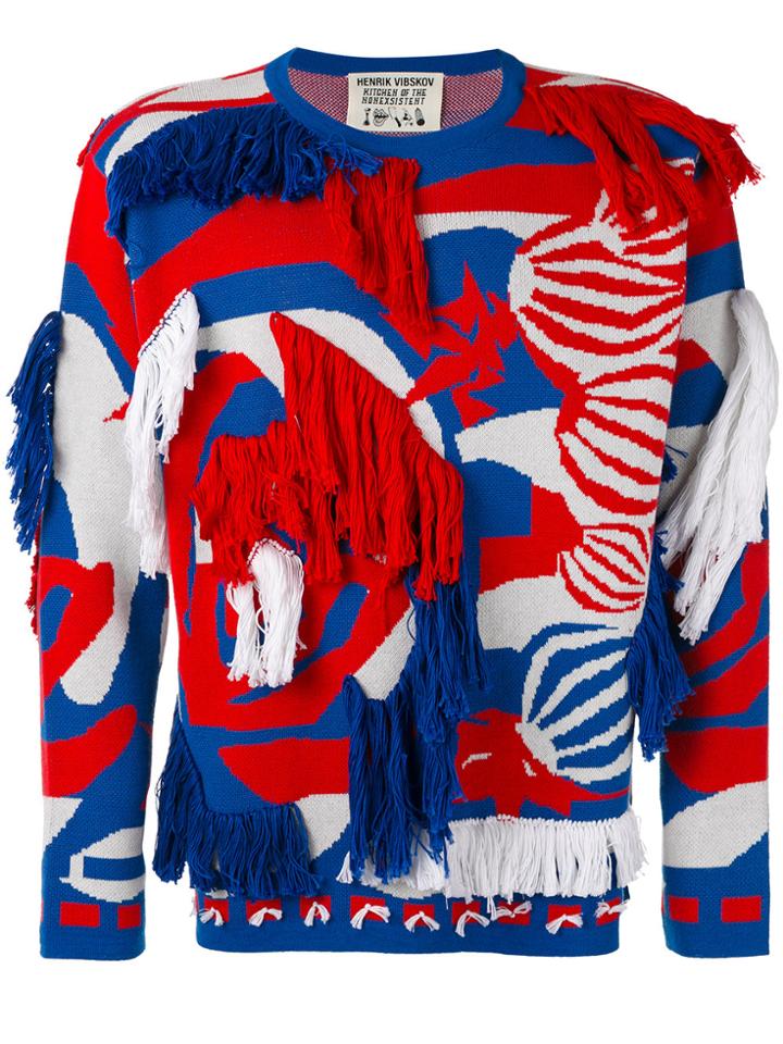 Henrik Vibskov Abstract Textured Jumper - Blue