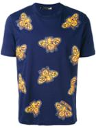 Love Moschino - All-over Insect Print T-shirt - Men - Cotton - S, Blue, Cotton