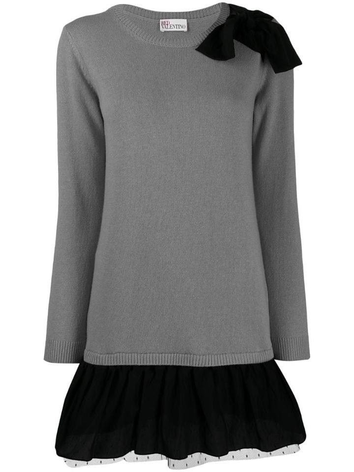 Red Valentino Knit Dress - Grey