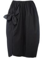 Simone Rocha Tie Knot Skirt, Women's, Size: 8, Black, Cotton