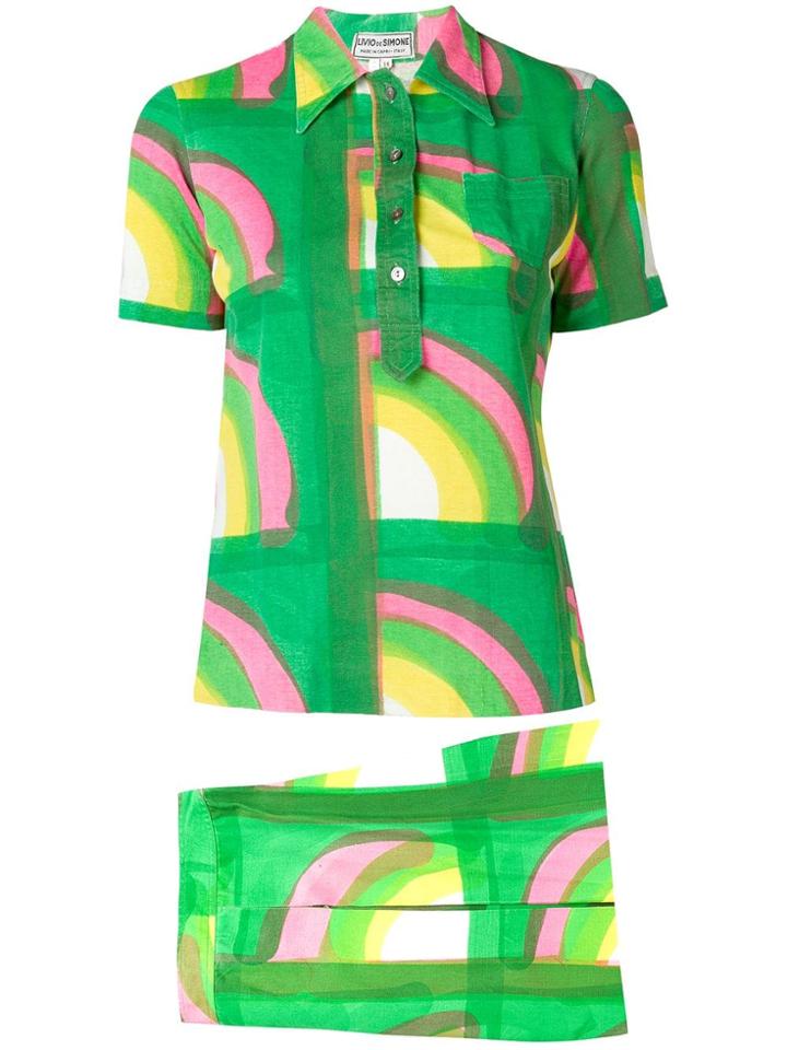 A.n.g.e.l.o. Vintage Cult 1960's Two Piece Suit - Green