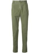 Pt01 Logo Chain Slim-fit Chinos - Green