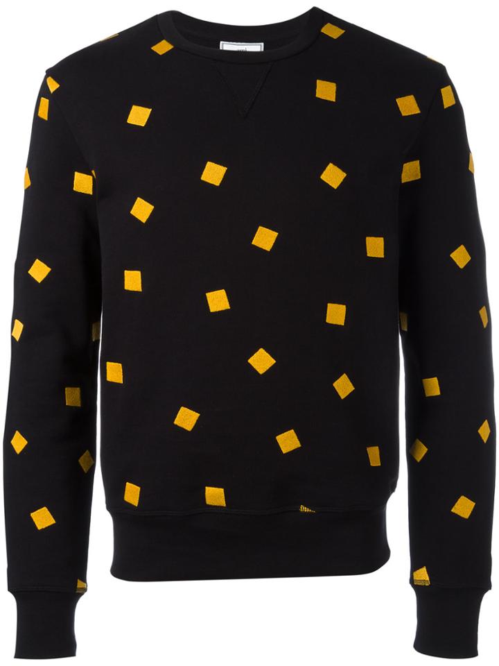 Ami Alexandre Mattiussi Sweatshirt With Square Embroidery - Black