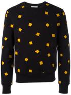 Ami Alexandre Mattiussi Sweatshirt With Square Embroidery - Black