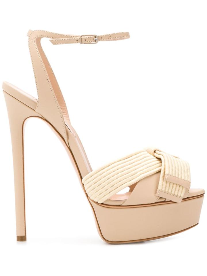 Casadei Flora Aiko Sandals - Neutrals