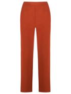 Andrea Marques Straight Leg Trousers, Women's, Size: 44, Brown, Acetate/viscose