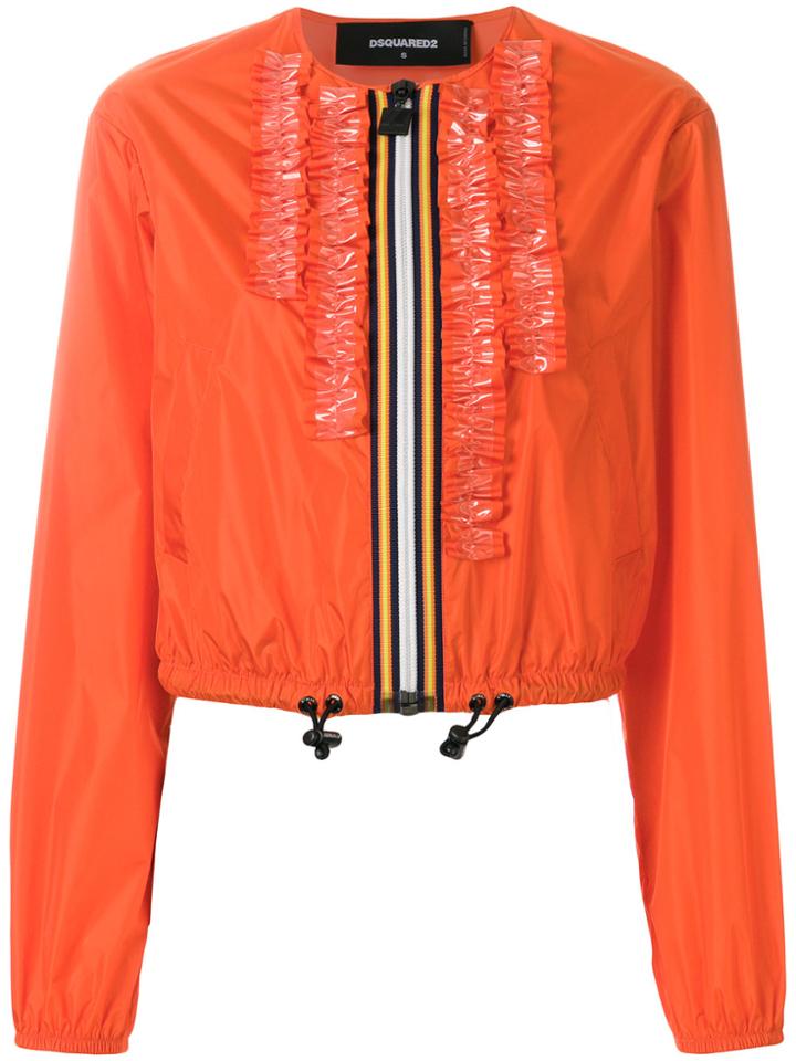 Dsquared2 Ruffle-trimmed Jacket - Yellow & Orange