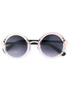 Jimmy Choo - 'gem' Sunglasses - Women - Acetate/metal - 48, Grey, Acetate/metal