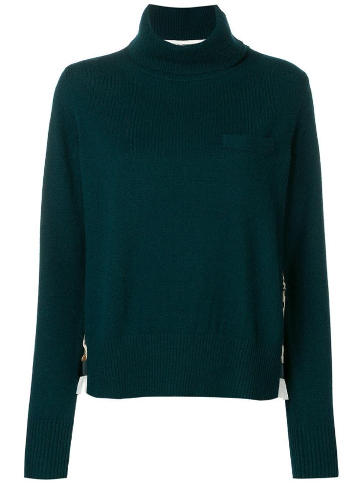 Sacai Loose Fit Turtleneck - Green