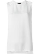 Theory Sleeveless Crepe Blouse