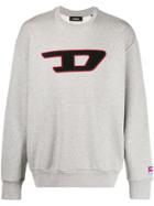 Diesel Logo Patch Sweatshirt - Grey