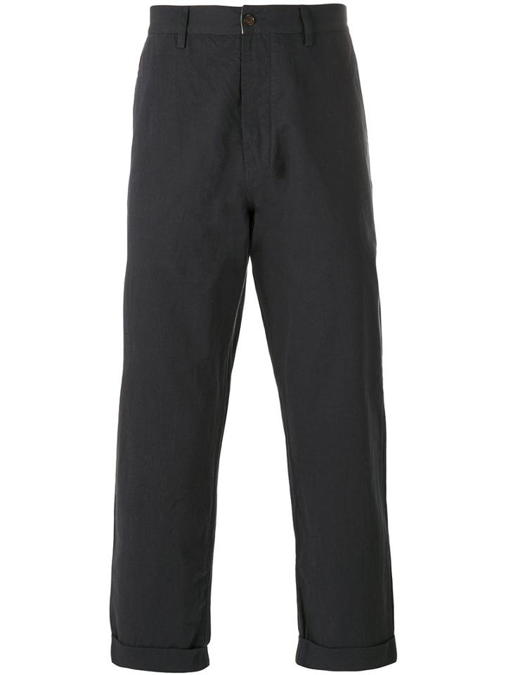Universal Works Tapered Trousers, Men's, Size: 30, Black, Cotton