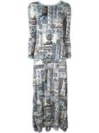 Faliero Sarti Tile Print Maxi Dress