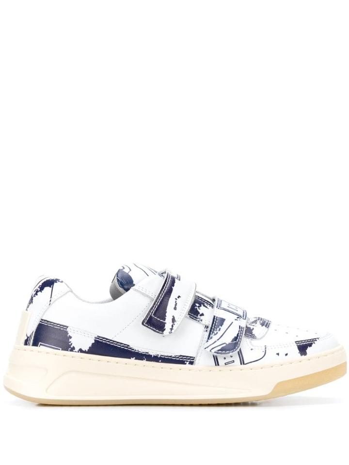 Acne Studios Steffey Map Low-top Sneakers - Blue