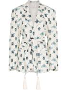 Johanna Ortiz Jo La Comparsa Jkt Blzr Mcro Prnt Sb - White