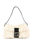 Fendi Pre-owned Zucca Mamma Handbag - White