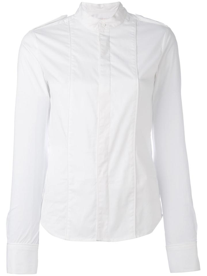 A.f.vandevorst Band Collar Shirt - White
