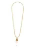 Xaa Crystal Pendant Necklace, Women's, Metallic