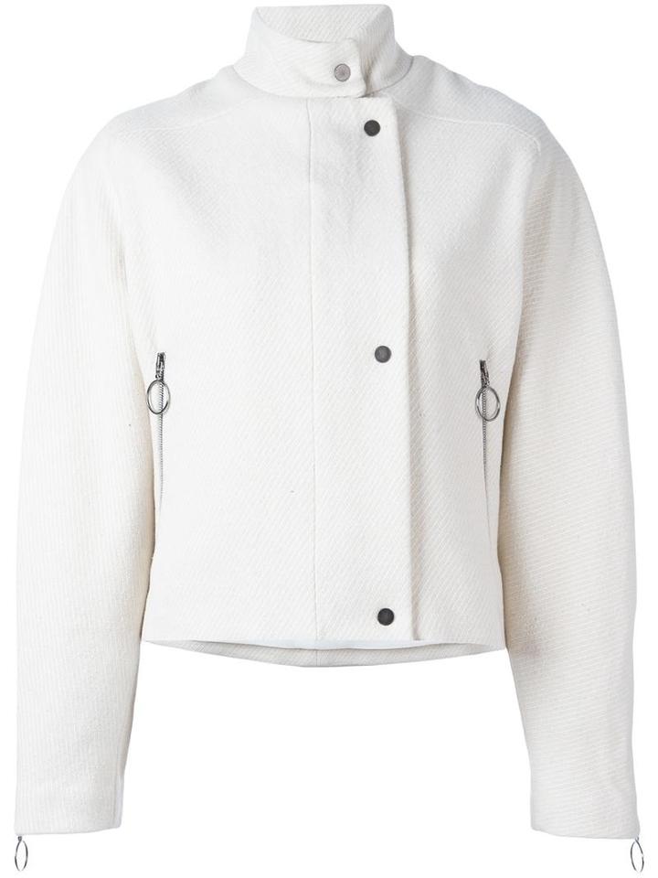 Etienne Deroeux 'karen' Jacket, Women's, Size: 36, White, Cotton/acrylic/polyester/other Fibers