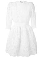 Alexander Mcqueen Lace Mini Dress, Size: 40, Nude/neutrals, Cotton/viscose/polyamide/silk