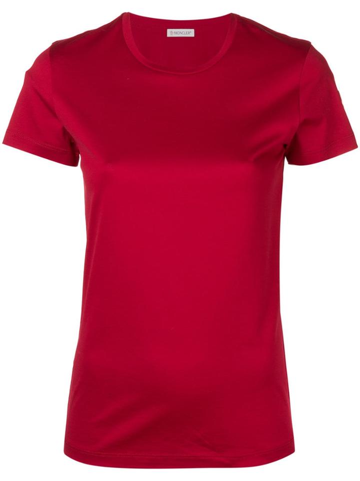 Moncler Round Neck T-shirt - Red