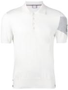 Moncler Gamme Bleu Chevron Sleeve Polo - Nude & Neutrals