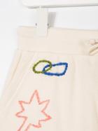 Bellerose Kids Stitched Detail Track Shorts - Nude & Neutrals