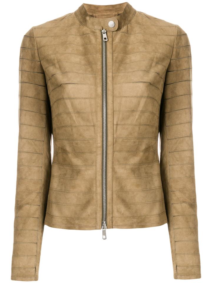 Desa Collection Classic Suede Jacket - Green
