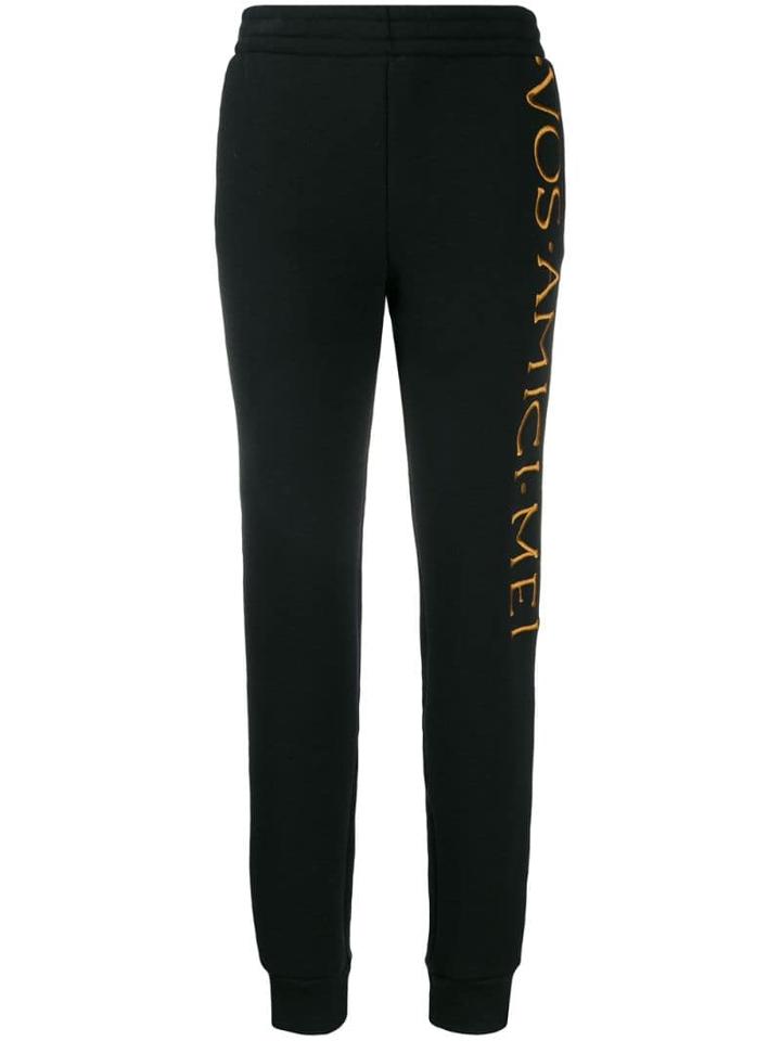 Moschino Embroidered Logo Track Trousers - Black