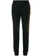Moschino Embroidered Logo Track Trousers - Black
