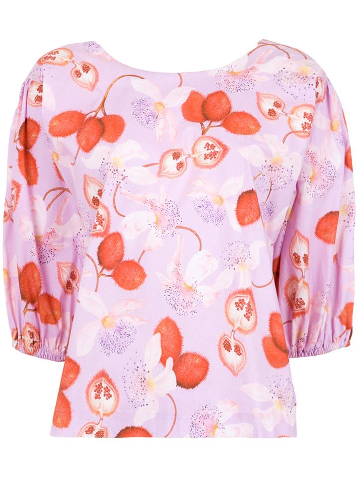 Isolda Dahlia Top - Pink & Purple