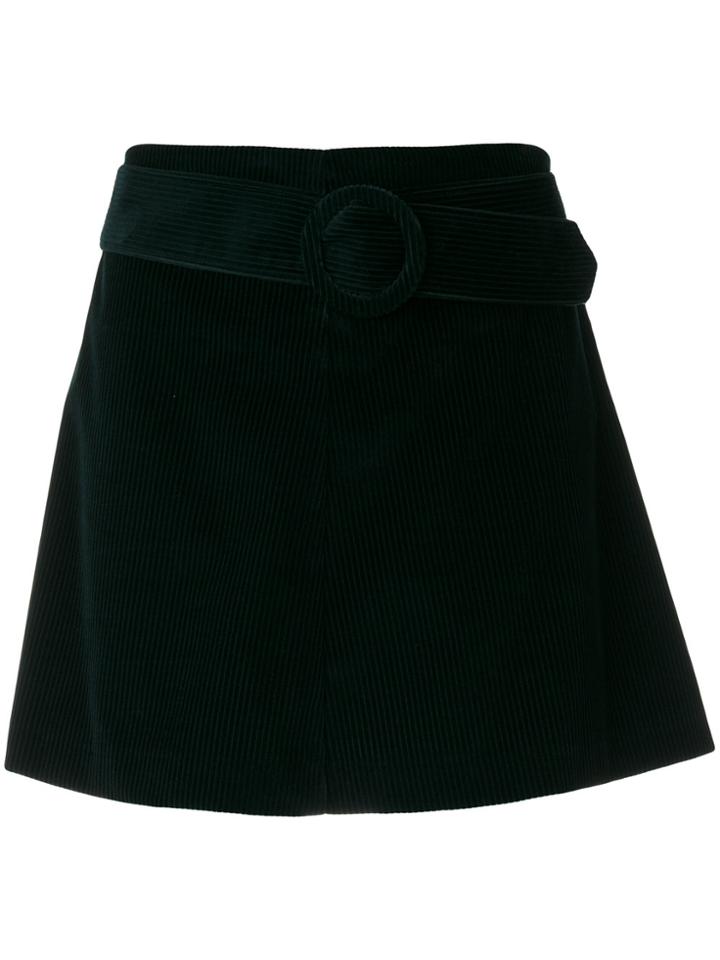 P.a.r.o.s.h. Belted Corduroy Skirt - Green