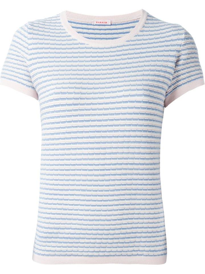 P.a.r.o.s.h. Knitted T-shirt, Women's, Size: M, Pink/purple, Cotton/spandex/elastane