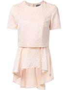 Alexander Mcqueen Leaf Jacquard Trompe L'oeil Top