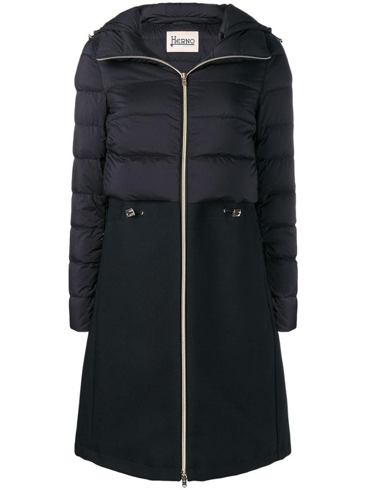Herno Padded Midi Coat - Black