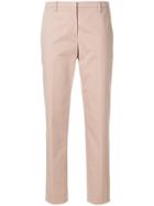 No21 Straight Leg Cropped Trousers - Nude & Neutrals