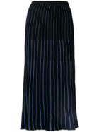 Sonia Rykiel Pleated Maxi Skirt - Black