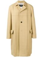 Raf Simons Oversized Tartan Coat - Yellow