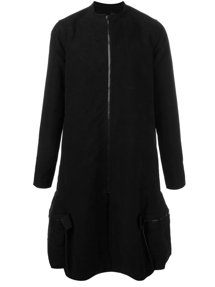 Rick Owens 'pannier' Parka, Men's, Size: 48, Black, Cotton/cupro