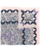 Zadig & Voltaire Floral Print Scarf - Blue