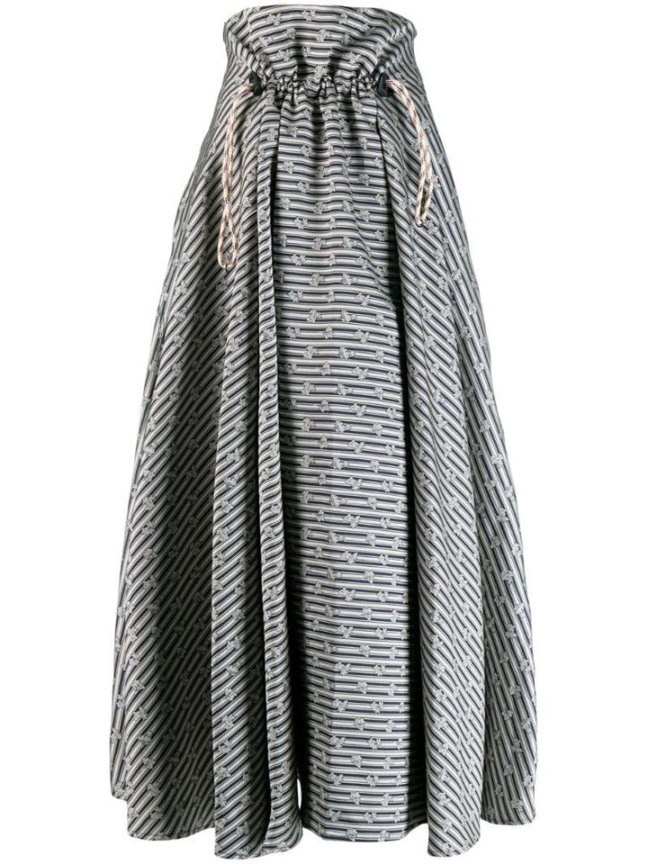 Golden Goose Ayame Floral Print Skirt - Neutrals