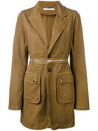 Givenchy Longline Military Blazer - Nude & Neutrals
