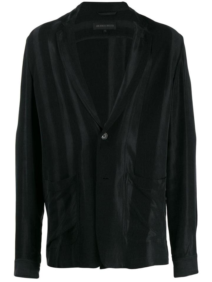 Ann Demeulemeester Striped Blazer - Black