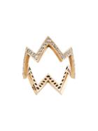 Jagga 'ikat' Diamond Ring, Women's, Metallic