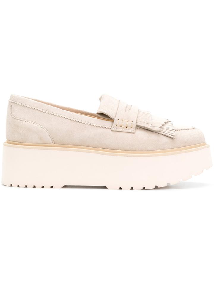 Hogan H355 Platform Loafers - Nude & Neutrals